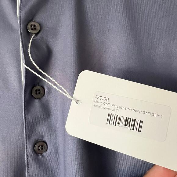 NWT Men's Boston Scott Golf Polo Shirt Moisture Wicking UPF50 - Size Small - Picture 5 of 9